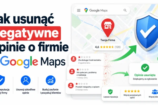 Jak usunąć negatywne opinie o firmie z Google Maps