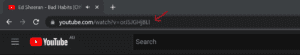 kopia linku do Youtube z przegladarki