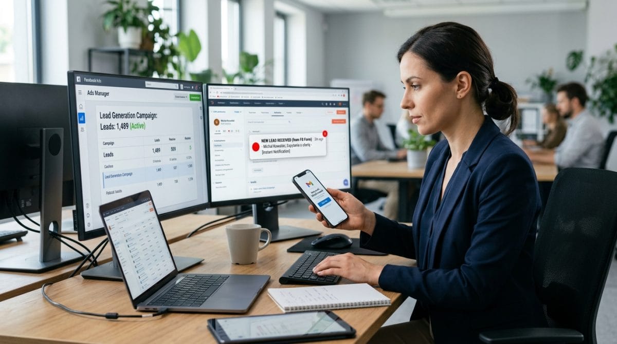 Automatyczne powiadomienia i e-maile: jak błyskawicznie reagować na leady?