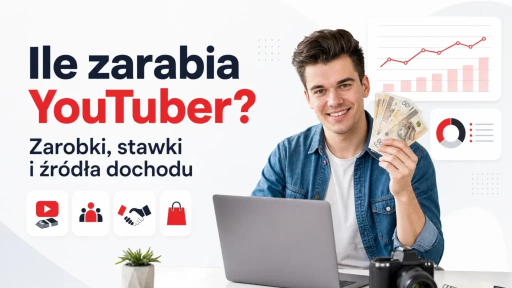 Ile zarabia YouTuber? Zarobki, stawki i źródła dochodu